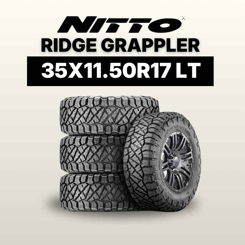 Set of 4 Nitto Ridge Grappler Tires 35x11.50R17LT (Load E)